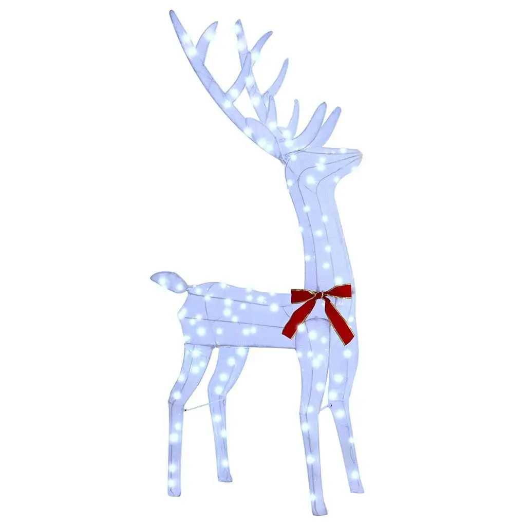 Reindeer Family 3 Piece LED Holiday Decoration Cold White Fabric Indoor Outdoor