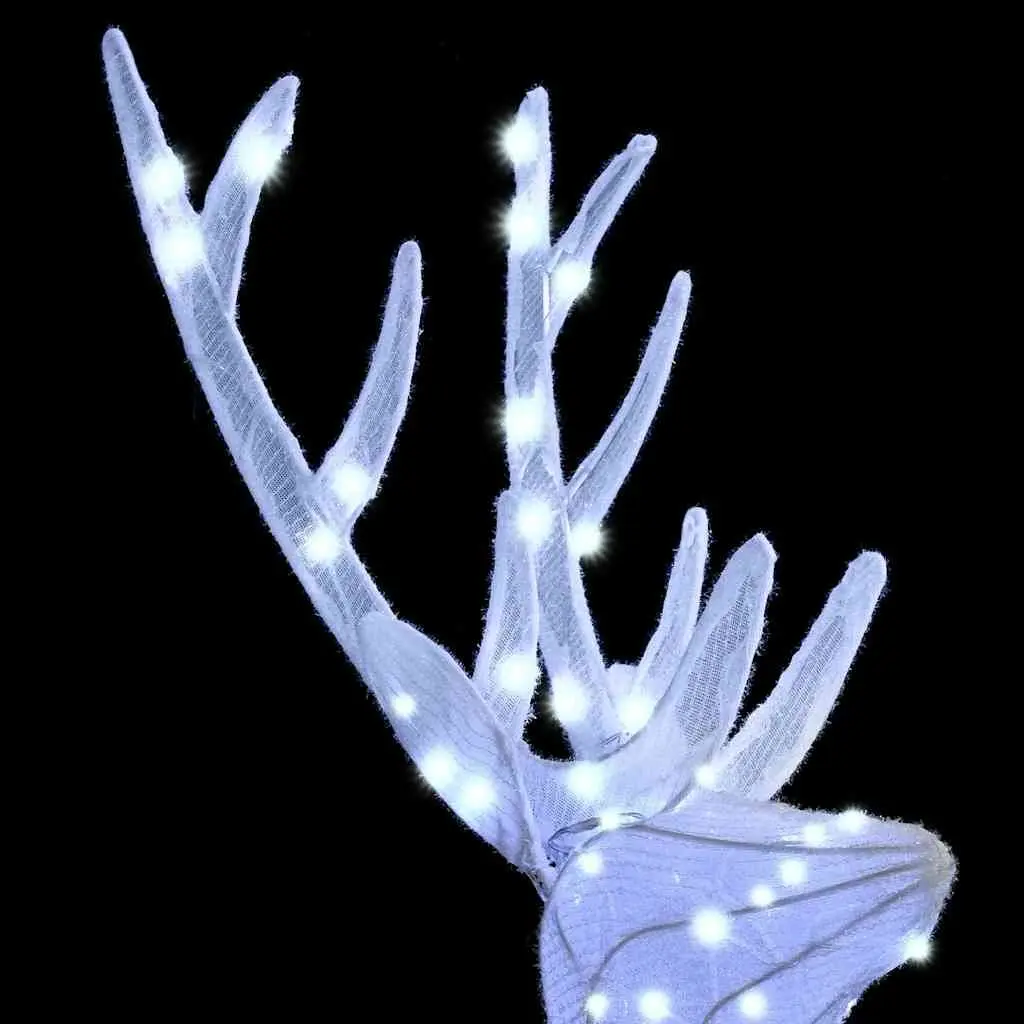 Reindeer Family 3 Piece LED Holiday Decoration Cold White Fabric Indoor Outdoor