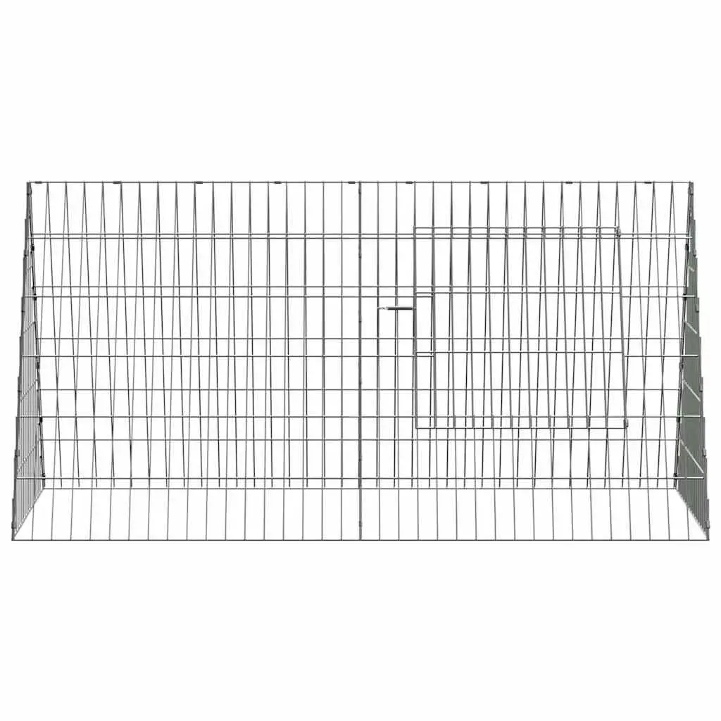 Rabbit Cage Outdoor Garden Small Animal Hutch Galvanised Steel 110x55x55cm