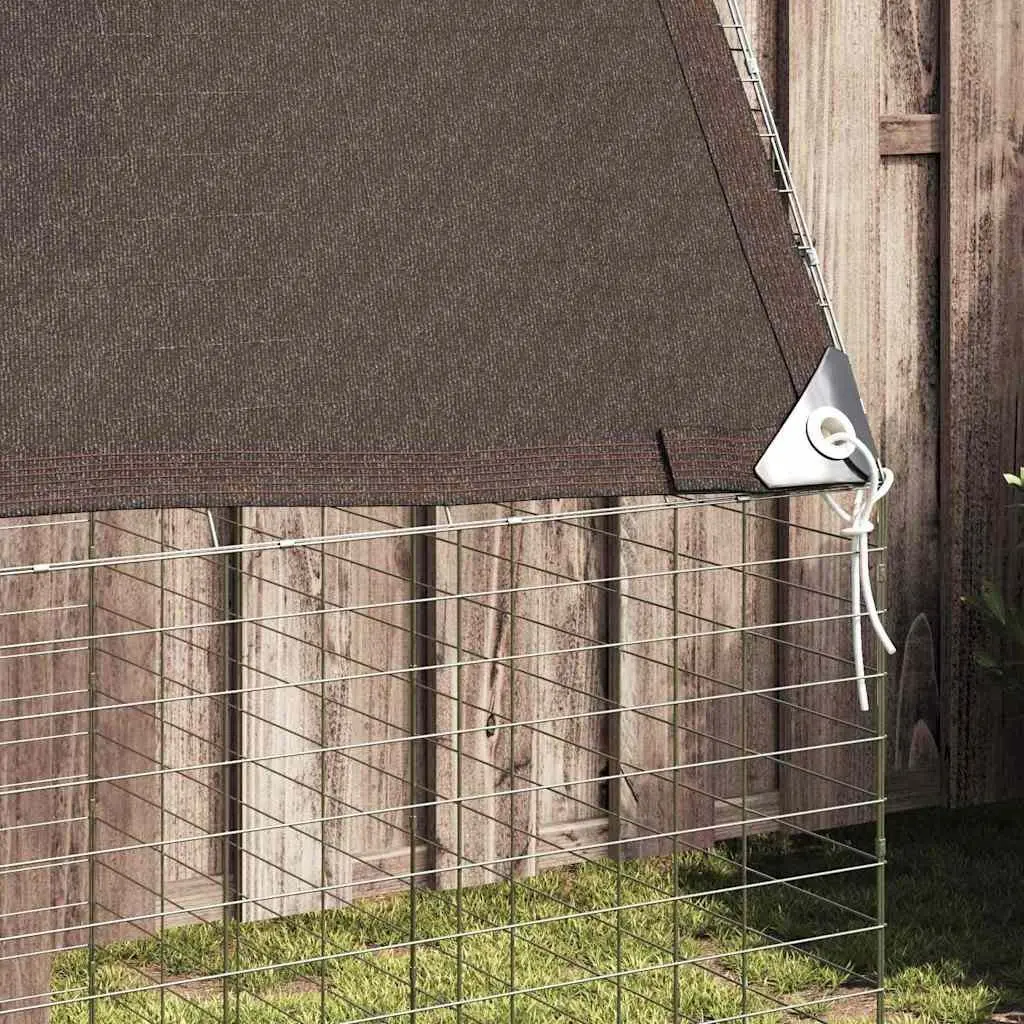 Rabbit Cage Galvanised Steel Outdoor Habitat 400 x 100 x 210 cm Silver