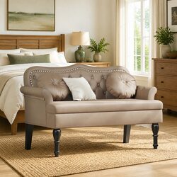 Versatile Chesterfield Bench for Living Rooms and Bedrooms