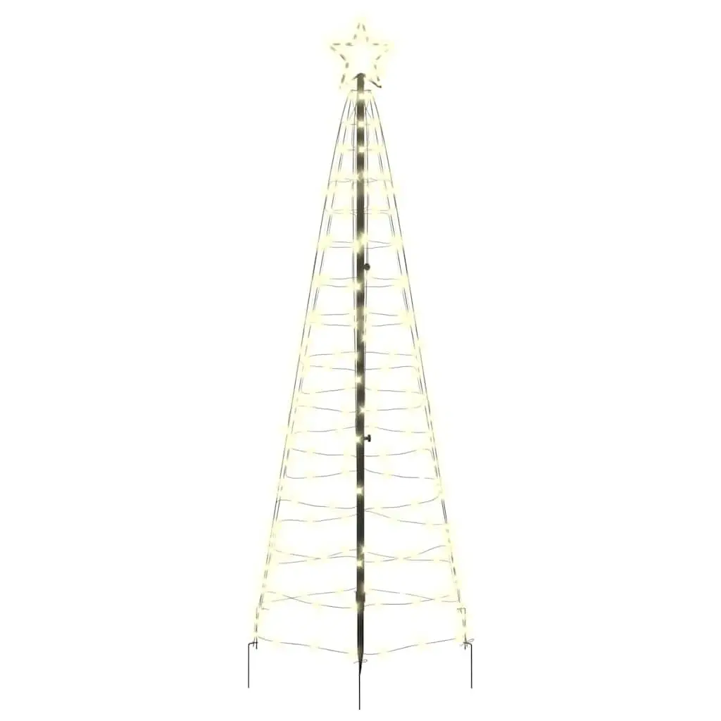 LED Christmas Tree Iron Frame 250cm Warm White Indoor Outdoor Decor