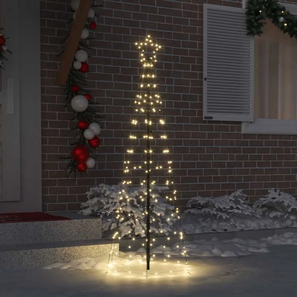 LED Christmas Tree Iron Frame 250cm Warm White Indoor Outdoor Decor