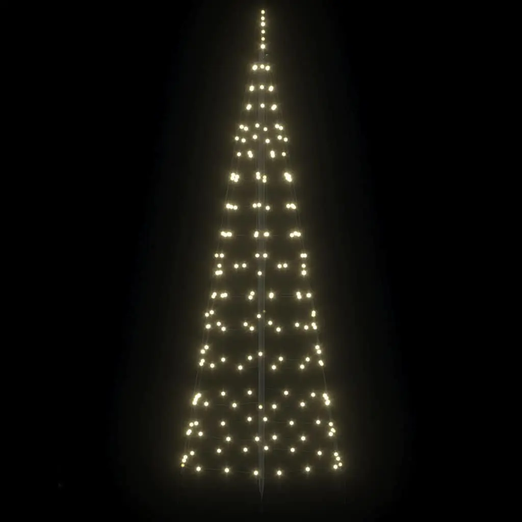 LED Christmas Tree Iron Frame 250cm Warm White Indoor Outdoor Decor