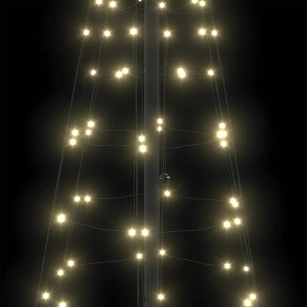 LED Christmas Tree Iron Frame 250cm Warm White Indoor Outdoor Decor