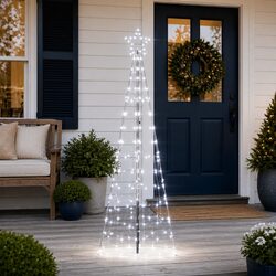Versatile 250cm Cool White LED Christmas Tree for Any Space