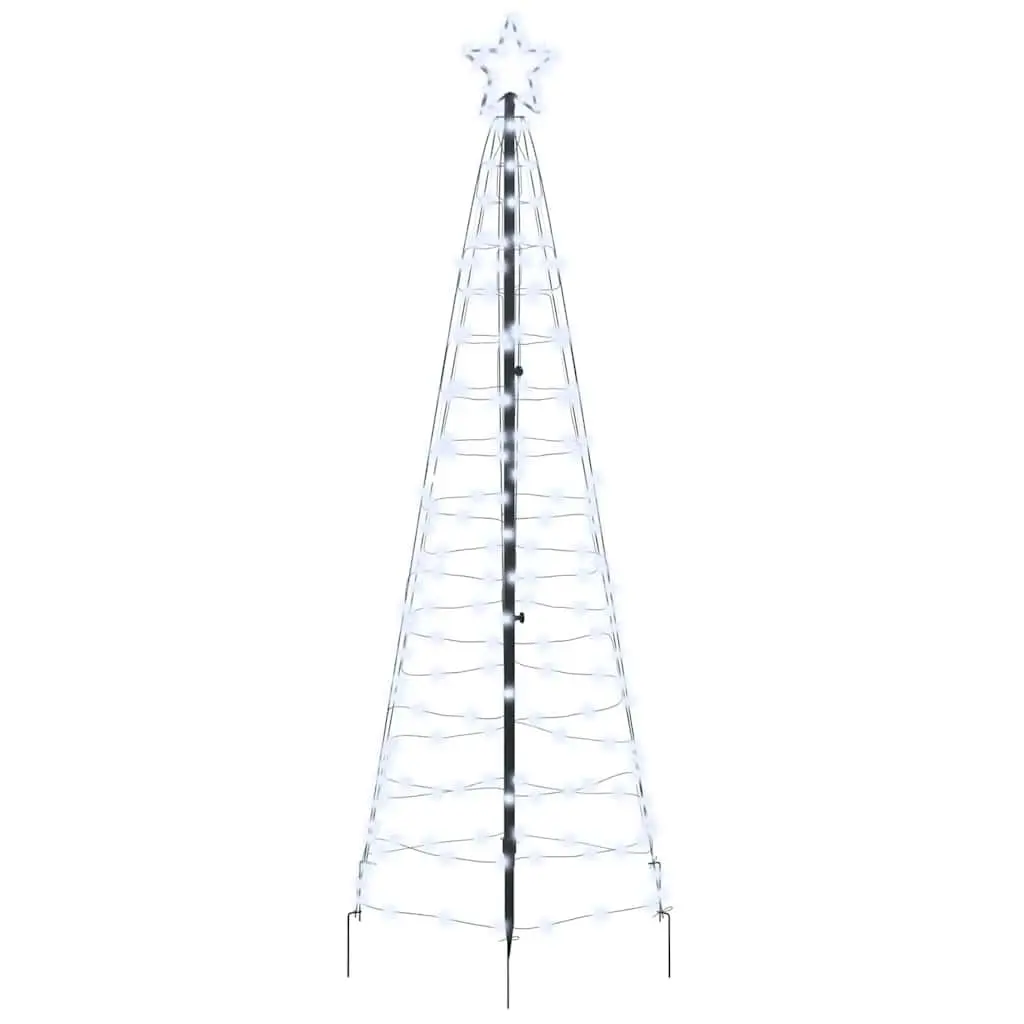 LED Christmas Tree Cool White 250cm Indoor Outdoor Festive Holiday Decoration