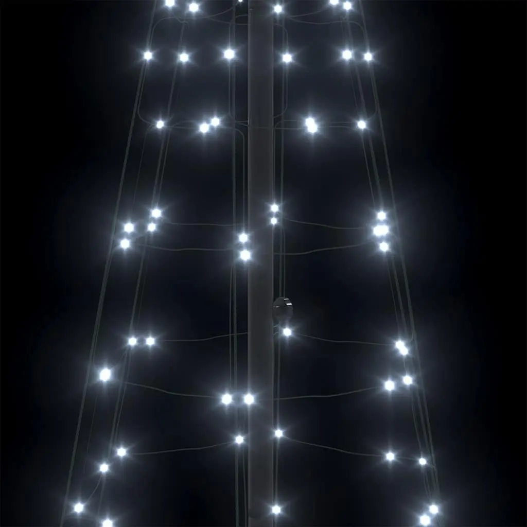 LED Christmas Tree Cool White 250cm Indoor Outdoor Festive Holiday Decoration