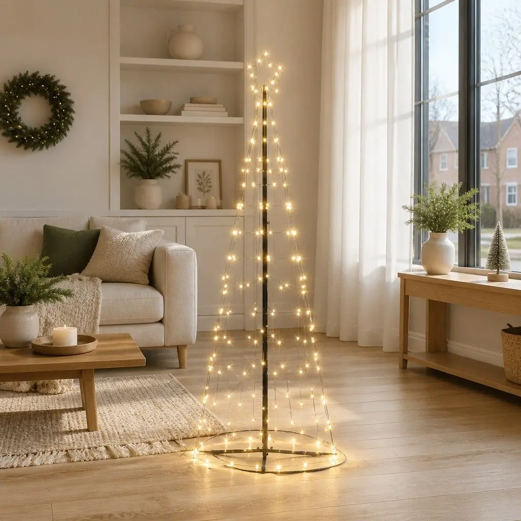 Indoor LED Christmas Tree with 8 Lighting Options