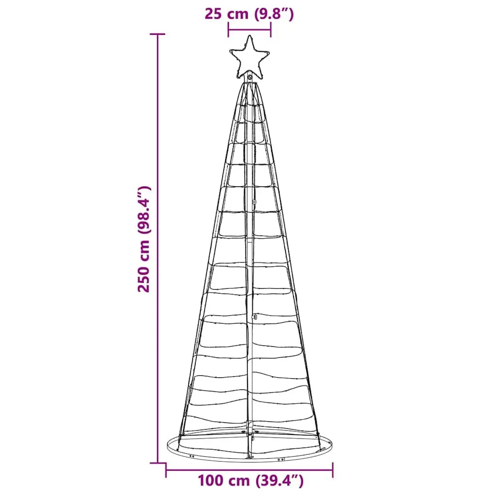 Indoor LED Christmas Tree with 8 Lighting Options