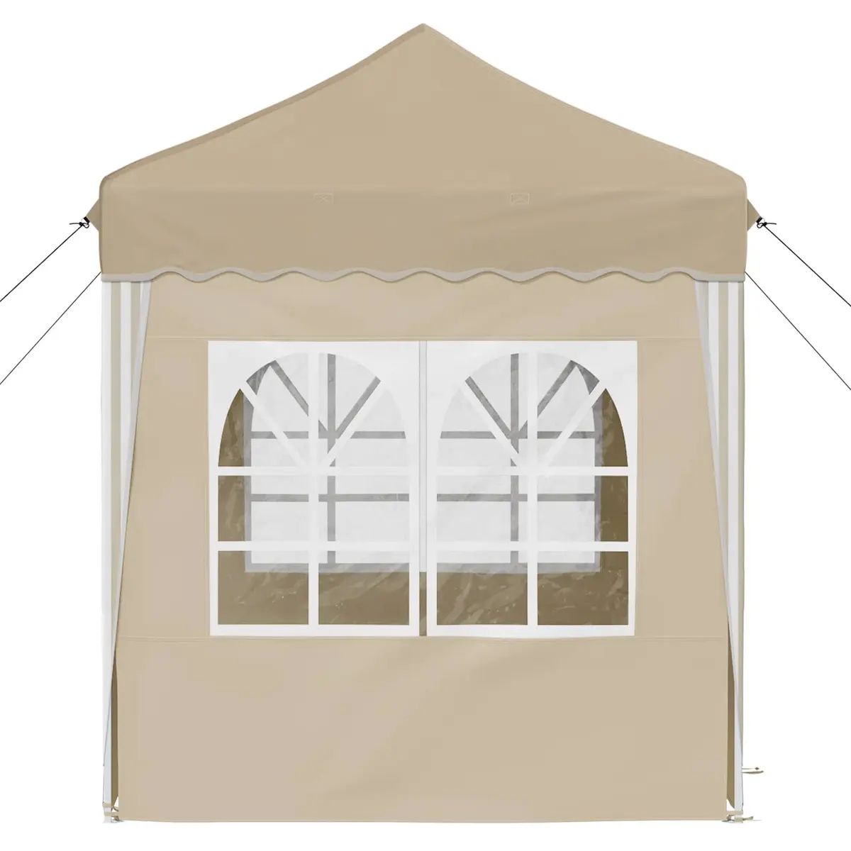 Pop-up Party Tent Oxford Fabric 195x195x245cm Cream Garden Canopy