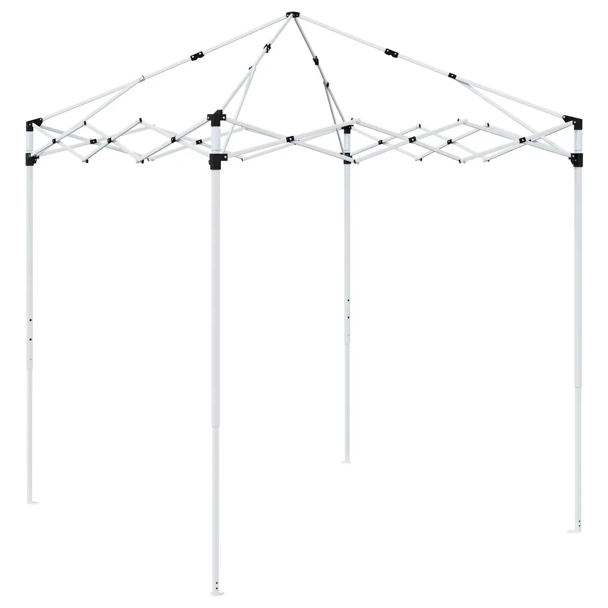 Pop-up Party Tent Oxford Fabric 195x195x245cm Anthracite Adjustable Height