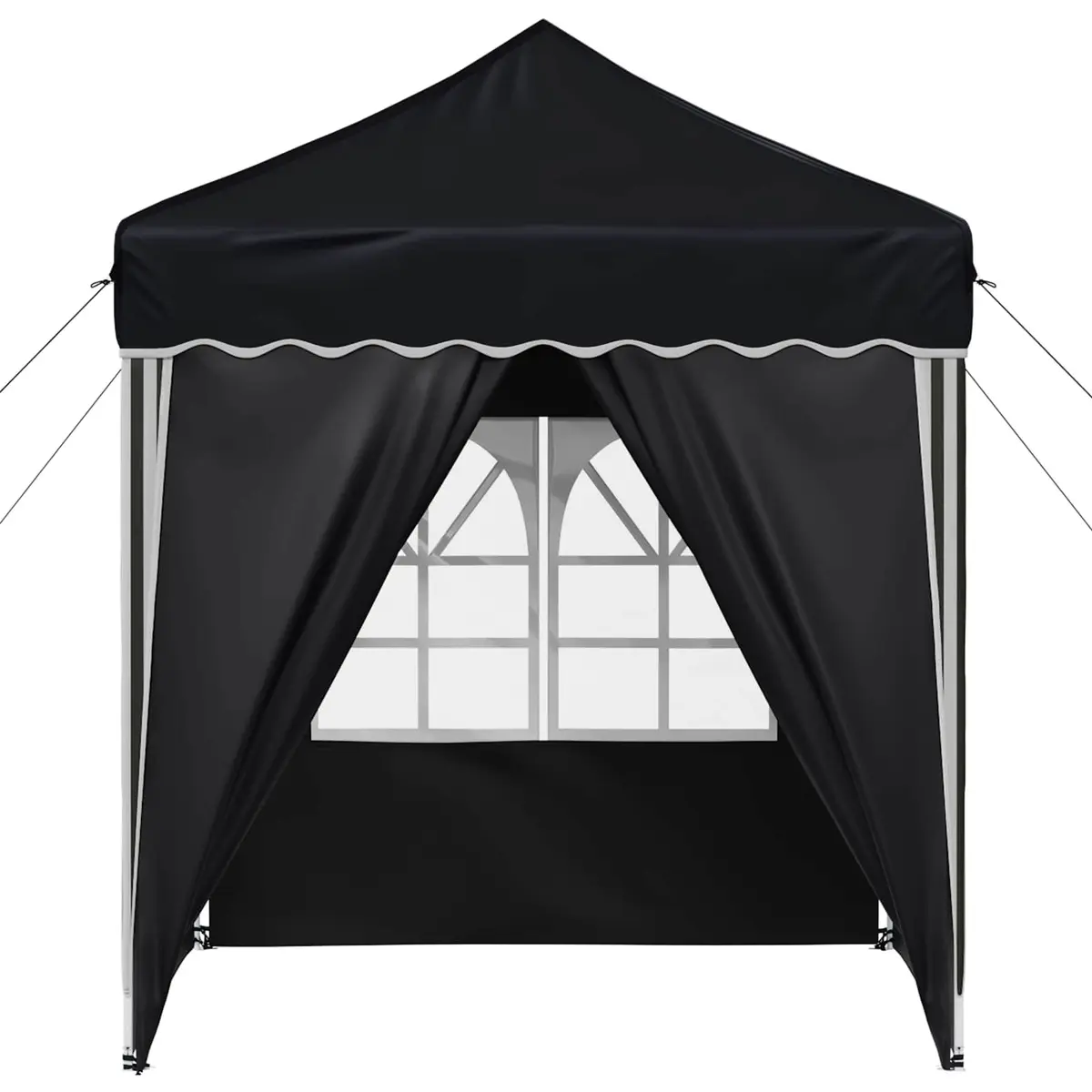 Pop-up Party Tent Oxford Fabric 195x195x245cm Anthracite Adjustable Height