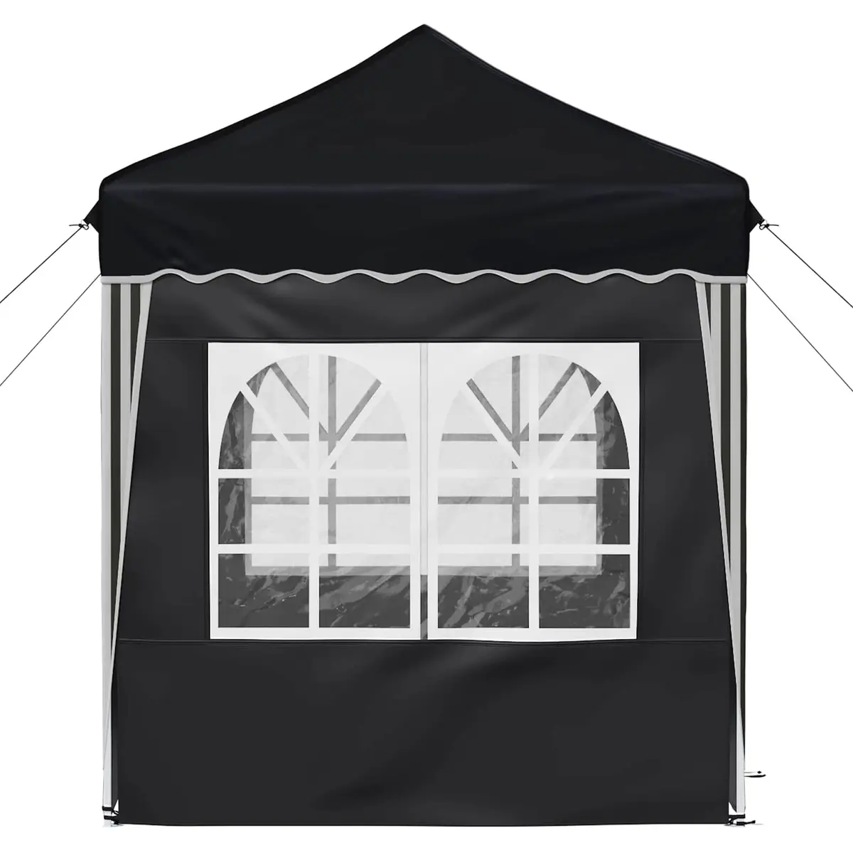 Pop-up Party Tent Oxford Fabric 195x195x245cm Anthracite Adjustable Height