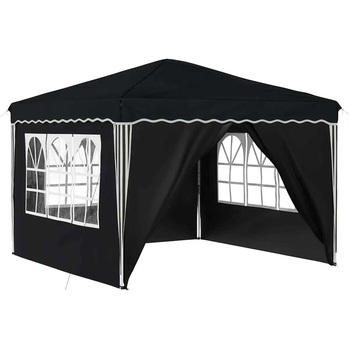 Outdoor Shelter Gazebo Anthracite Oxford Fabric 288x288x245cm Pop-up Party Tent