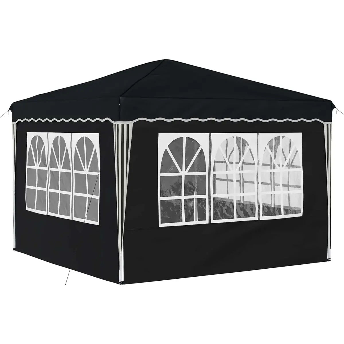 Outdoor Shelter Gazebo Anthracite Oxford Fabric 288x288x245cm Pop-up Party Tent