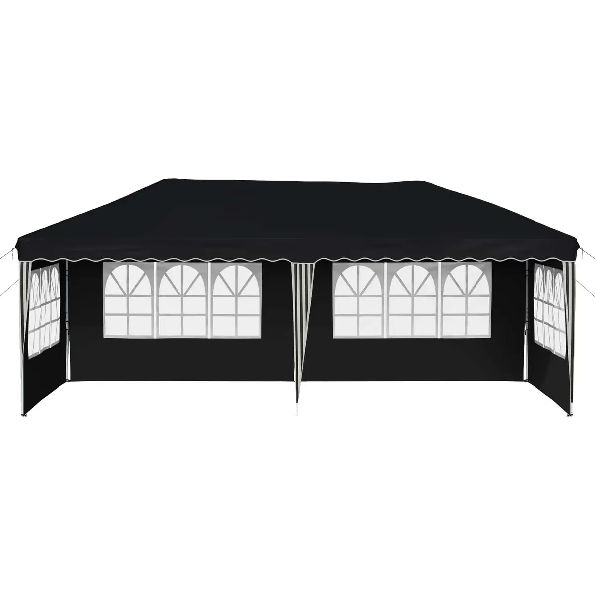 Pop-up Party Tent Steel 575x289x245cm Anthracite Outdoor Garden Canopy Gazebo