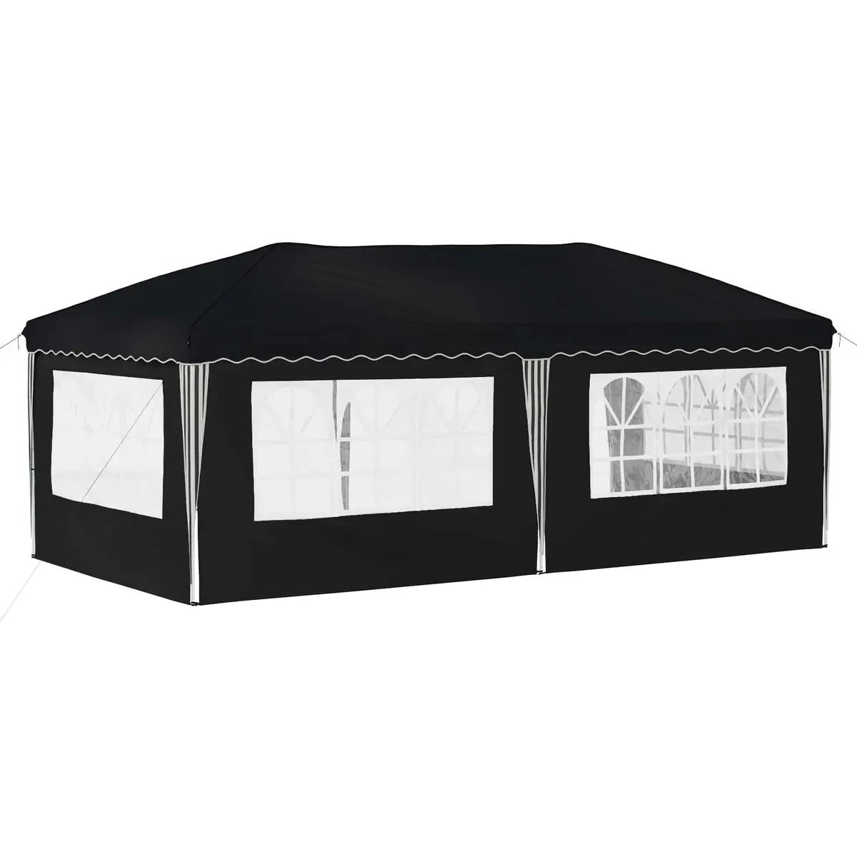 Pop-up Party Tent Steel 575x289x245cm Anthracite Outdoor Garden Canopy Gazebo