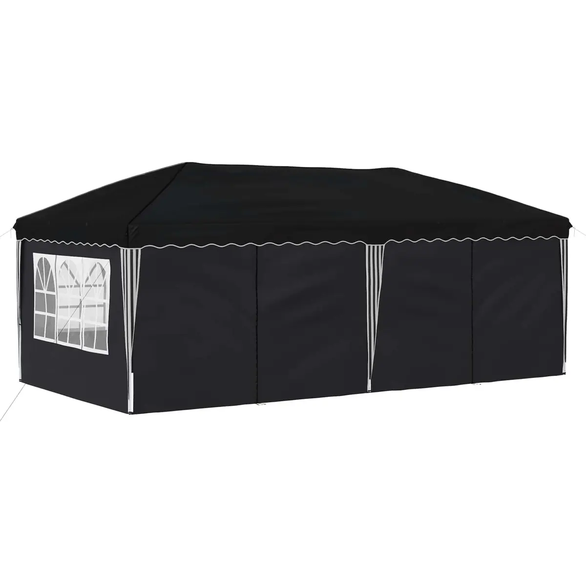Pop-up Party Tent Steel 575 x 288 x 245 cm Anthracite Outdoor Canopy Height Adjustable