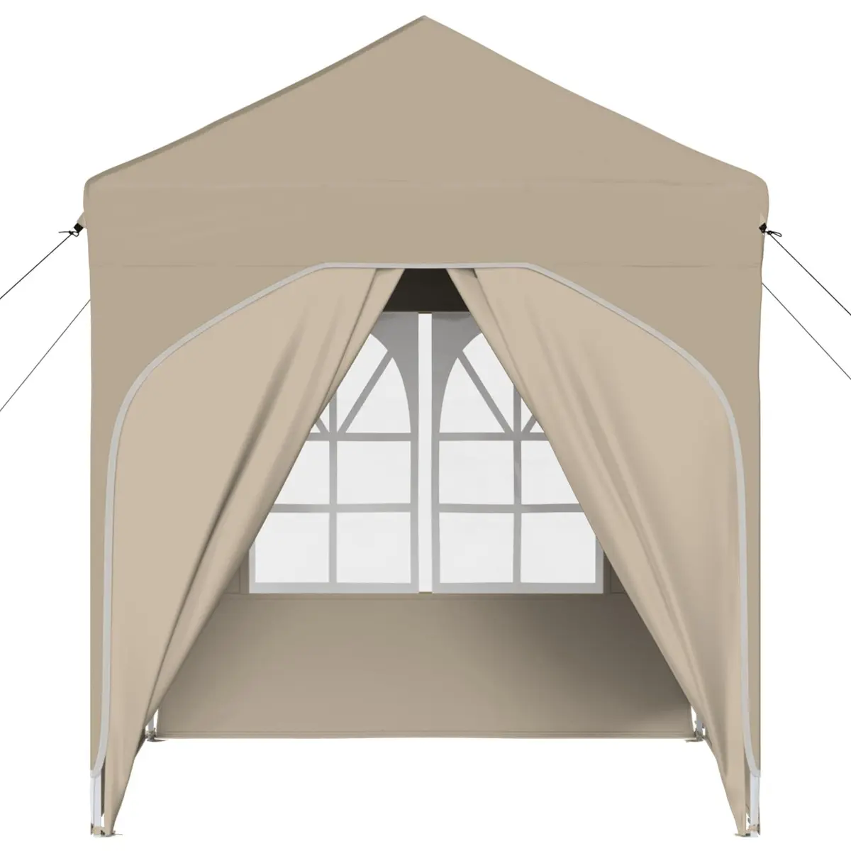 Pop-up Party Tent 210D Oxford 192x192cm Waterproof UV Resistant Cream