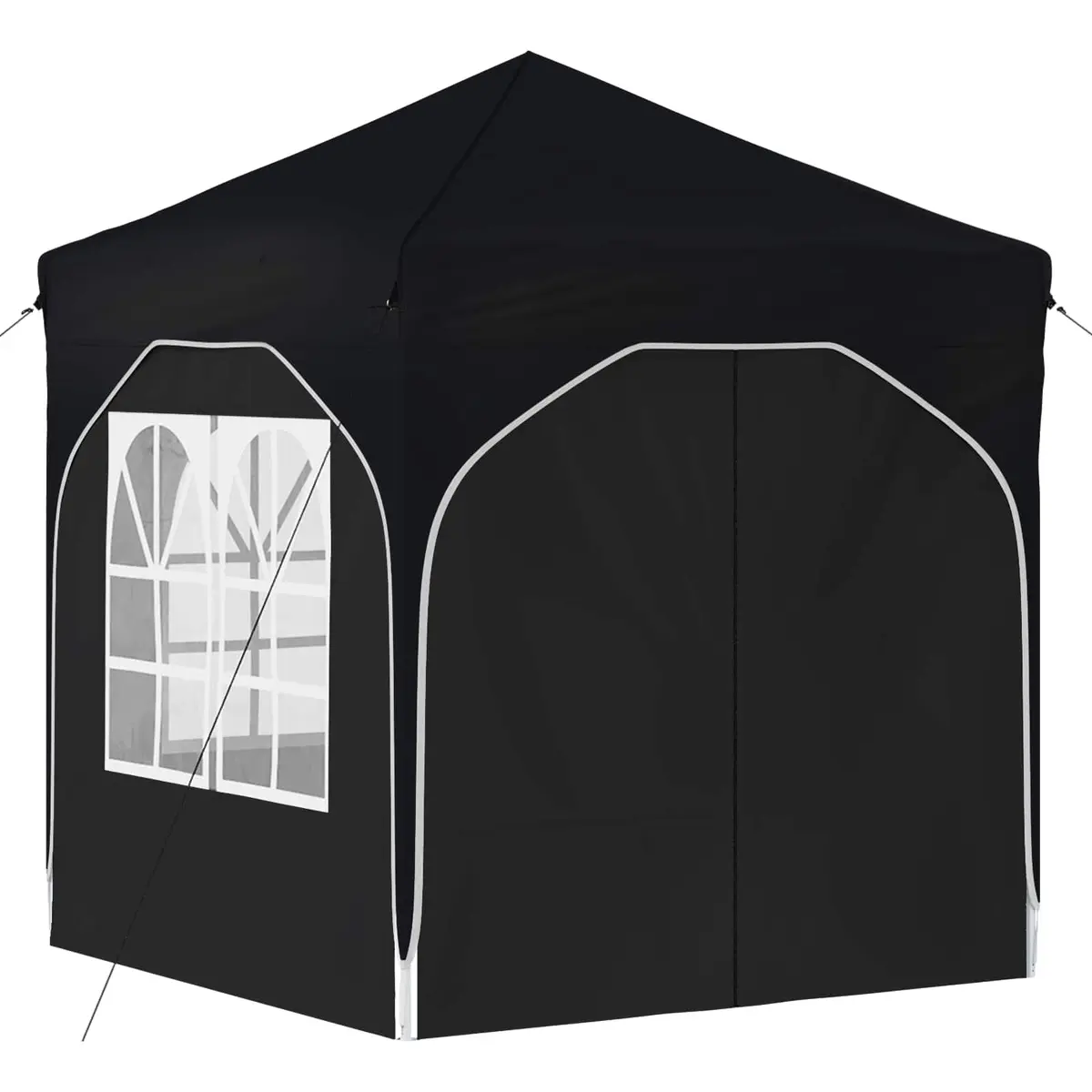 Pop-up Party Tent 210D Oxford Waterproof UV-Resistant 192x192cm Anthracite