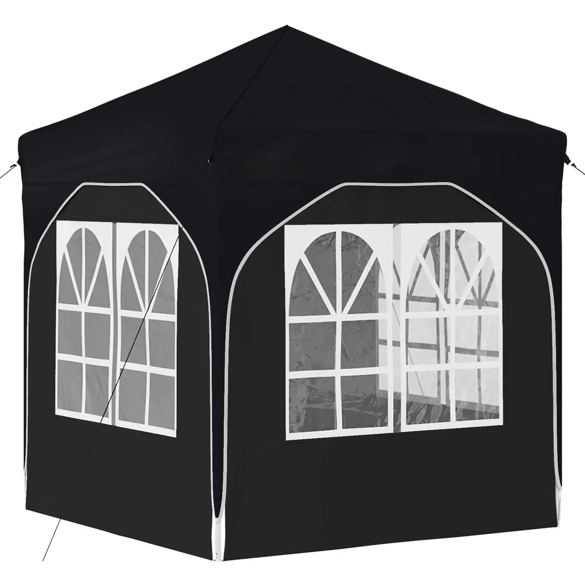 Pop-up Party Tent 210D Oxford Waterproof UV-Resistant 192x192cm Anthracite