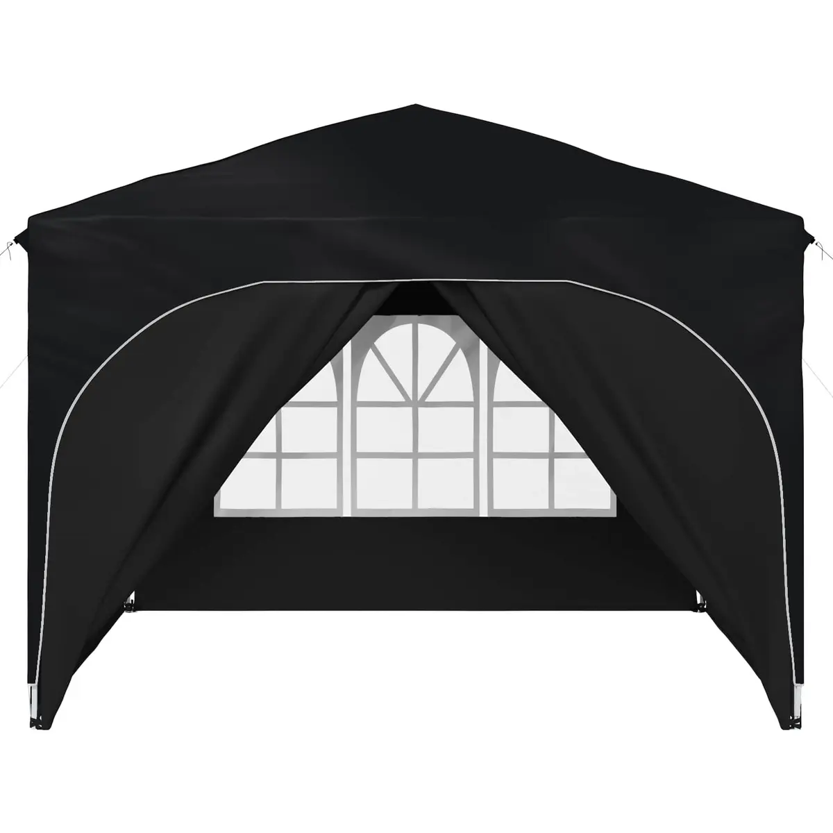 Pop-up Party Tent 290x290cm Durable 210D Oxford Fabric Adjustable Height Anthracite