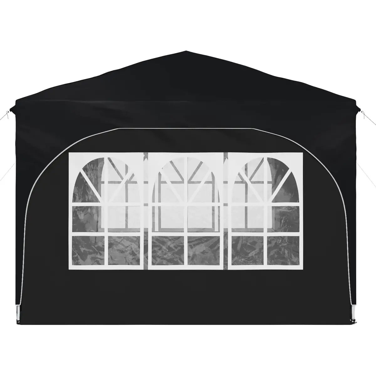 Pop-up Party Tent 290x290cm Durable 210D Oxford Fabric Adjustable Height Anthracite