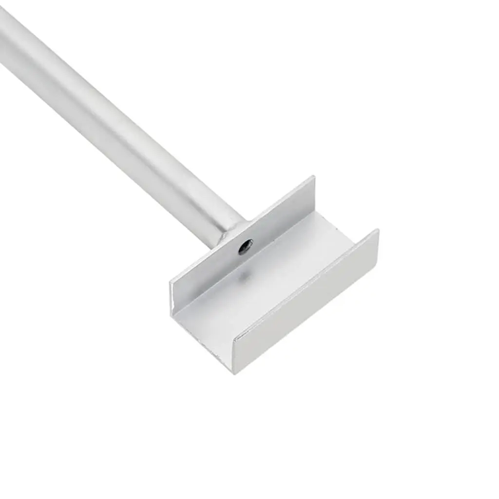 Tarpaulin Bracket Adjustable Aluminum Frame 102-155cm Silver 4 Piece