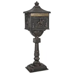 Practical Bronze Standing Mailbox for Your Garden
