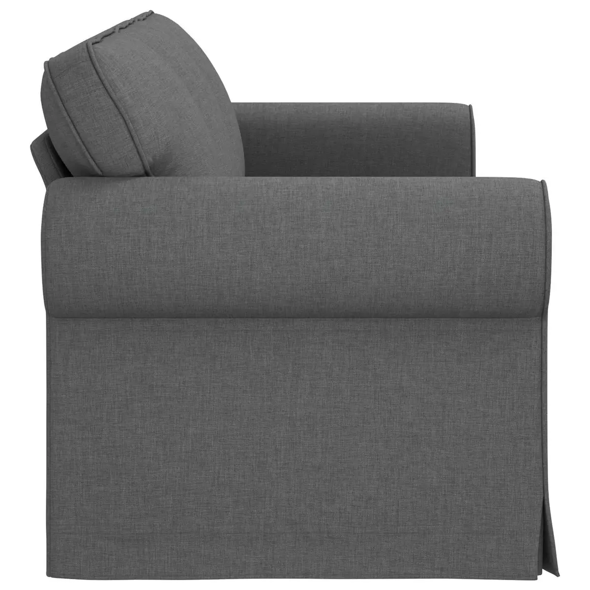 Modular Sofa Metal Frame Dark Grey 215x82x80cm
