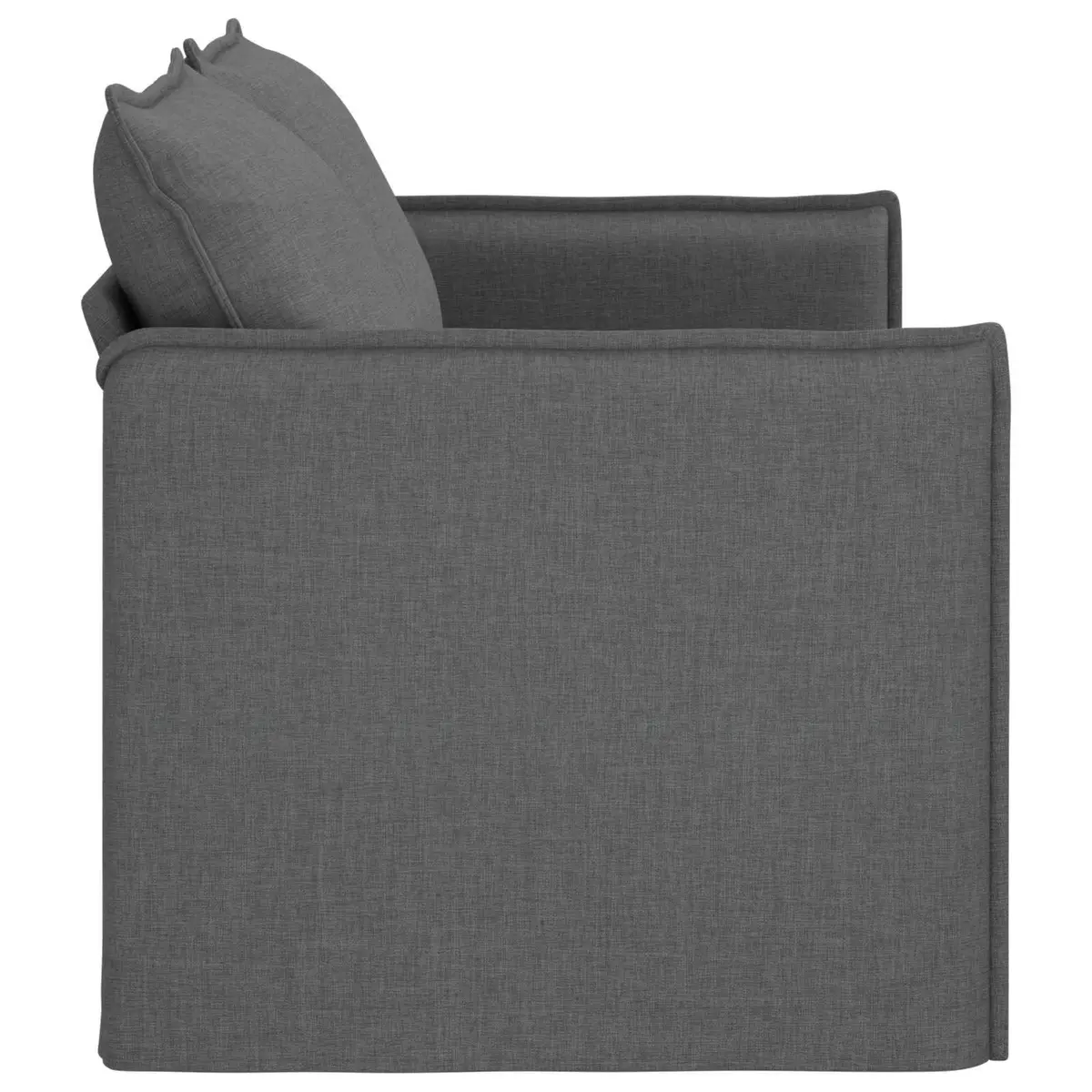 Modular Fabric Sofa Grey 156 x 82 x 85 cm Contemporary Lounge Couch