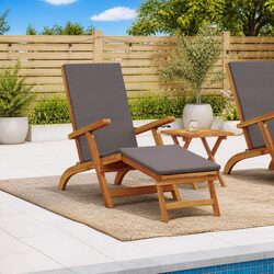 Versatile Sun Lounger for Gardens and Patios
