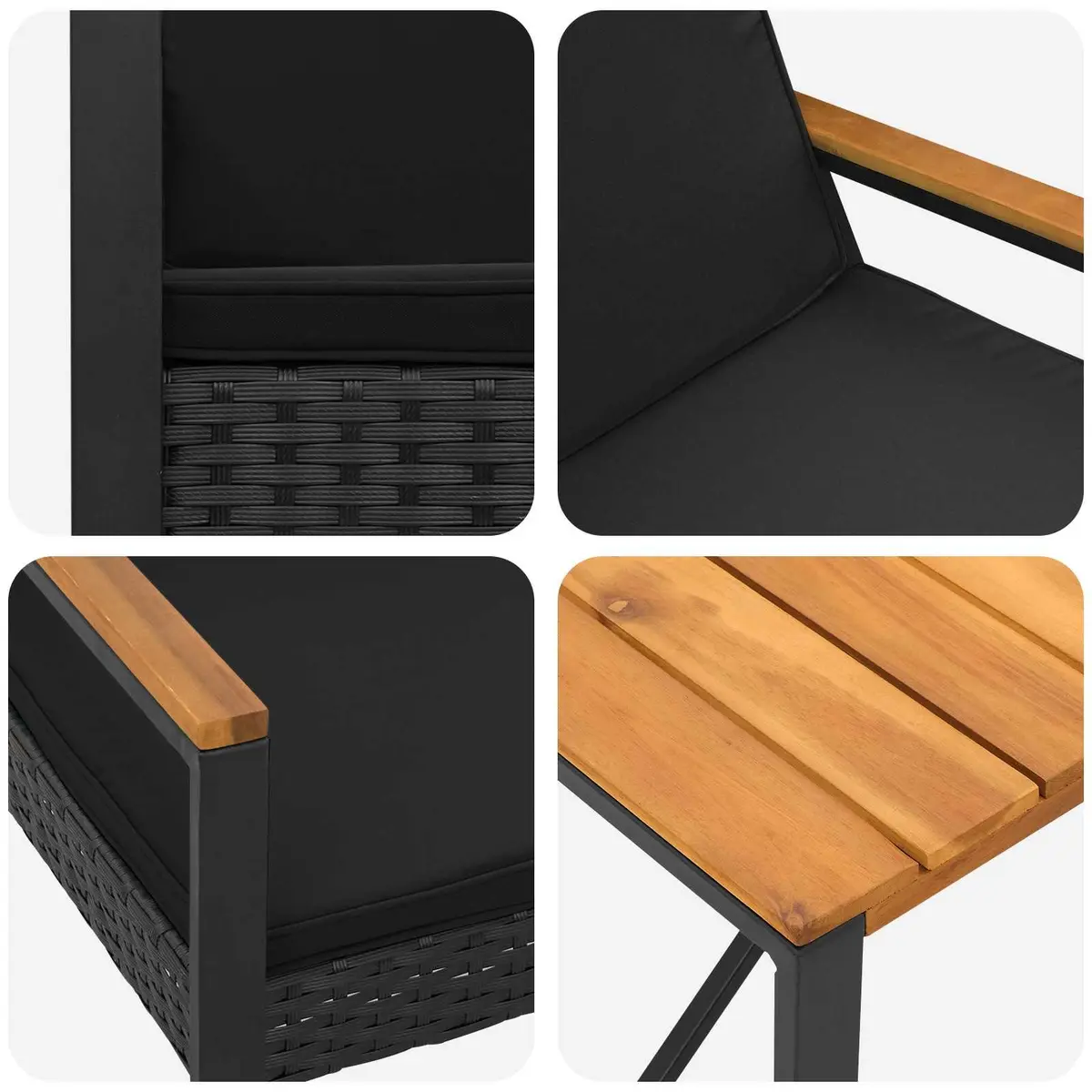 3 Piece Garden Furniture Set for Relaxation