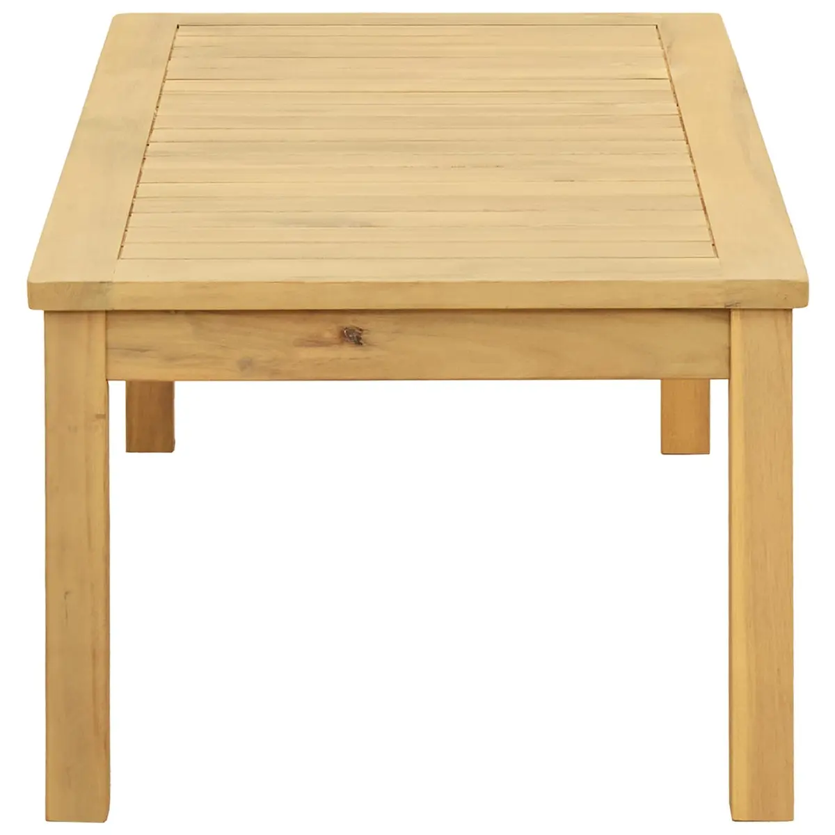 Coffee Table Solid Acacia Wood 90 x 50 x 36 cm Brown Rustic Farmhouse
