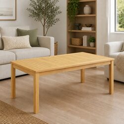 Practical Solid Acacia Wood Coffee Table for Everyday Use