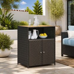 Practical Storage Cabinet Black 70x50x87cm