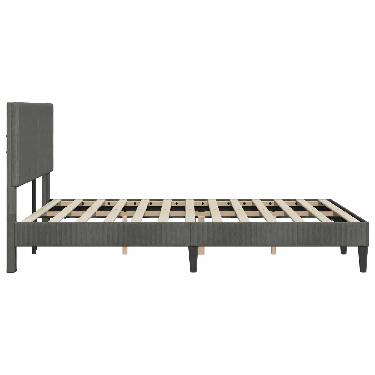 Bed Frame with Corduroy Headboard for Every Bedroom