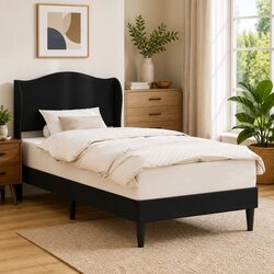 Practical Black Bed Frame for Any Bedroom