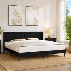 Practical Bed Frame with LED Lights for Any Modern Space