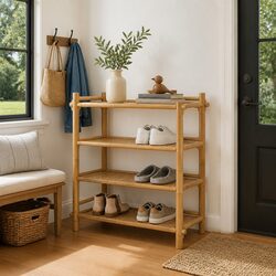 Versatile Bamboo Shoe Rack for Everyday Use