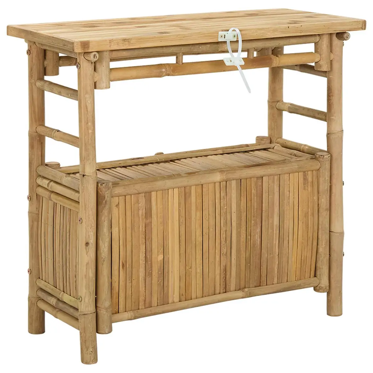 Console Table Bamboo 80 x 35 x 75 cm Brown Modern Accent Table