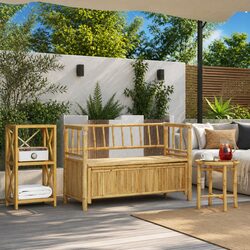 Practical Storage Bench for Garden and Home Use