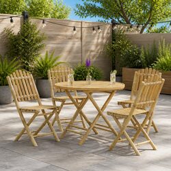 Practical Bamboo Garden Table for Any Setting