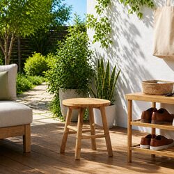 Ideal Bamboo Stool for Indoor and Outdoor Use