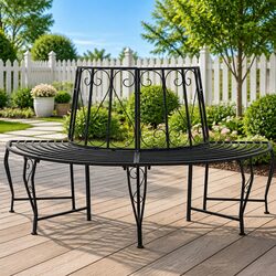 Practical Seating Solution: Four-Seater Tree Bench