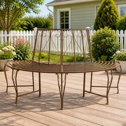 Practical 4-Seater Tree Bench for Any Outdoor Setting