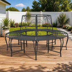 8-Seater Round Tree Bench for Versatile Outdoor Use Ø 160 x 89 cm