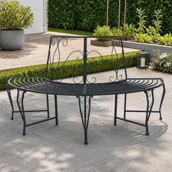 Practical 4-Seater Tree Bench for Any Outdoor Setting