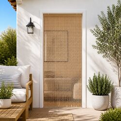 Insect Door Curtain for Home Use 90 x 200 cm Bamboo